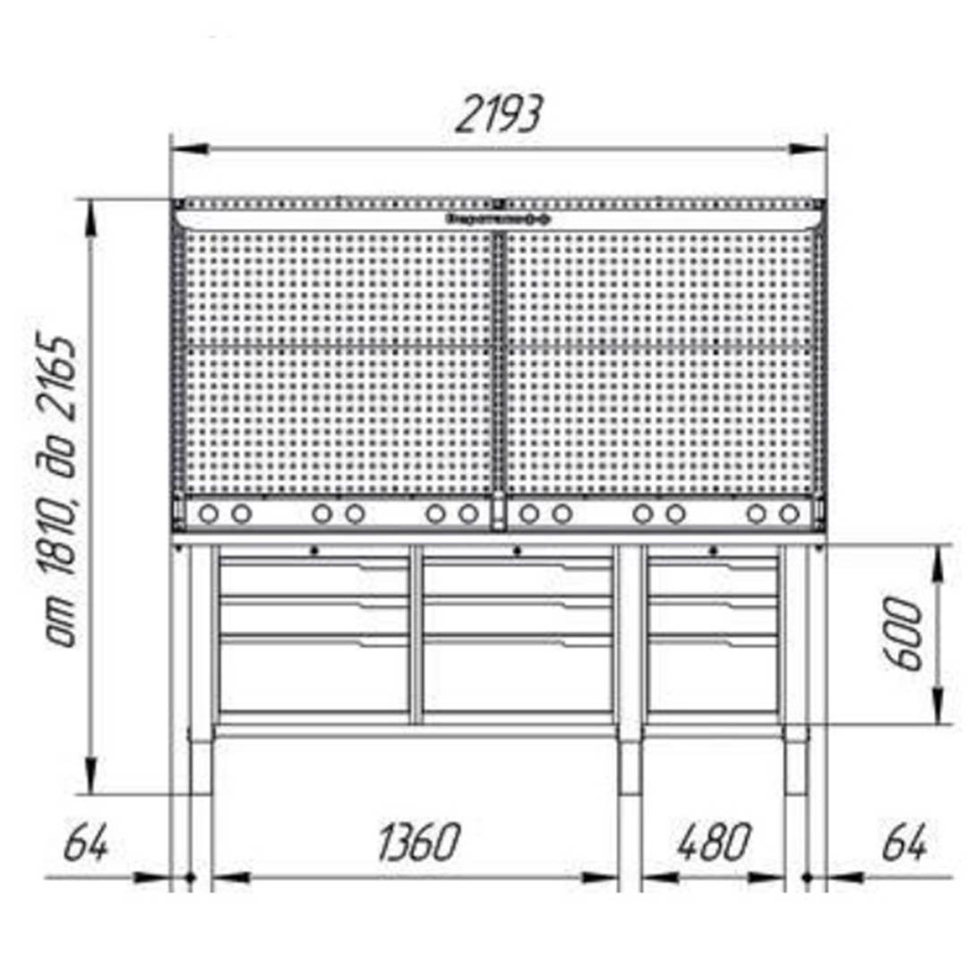 Верстак CTR 2232.S4L4M4.4